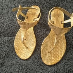Gold sandals 