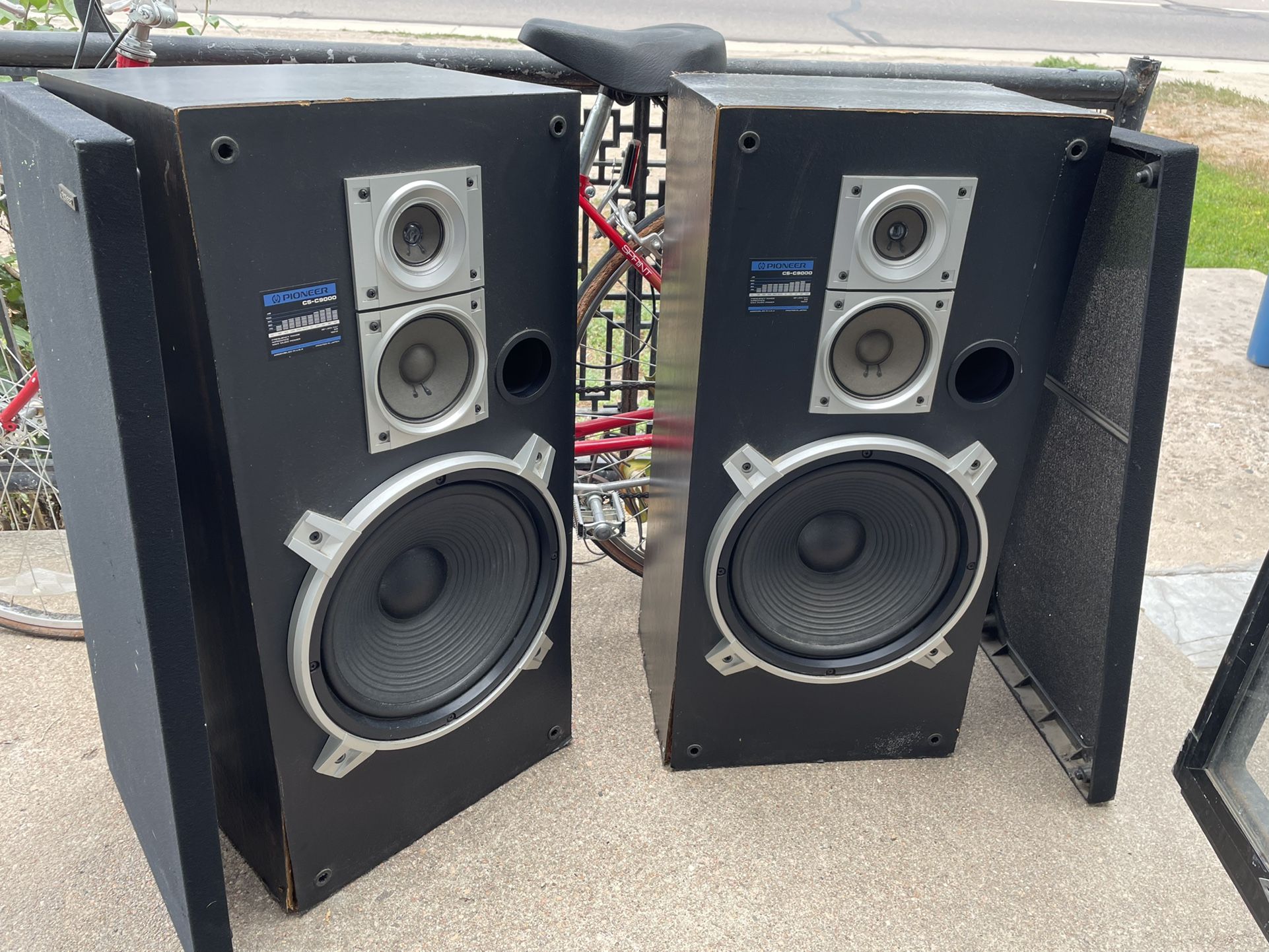 Very Rare Pair Vintage Pioneer Speaker CS-C9000