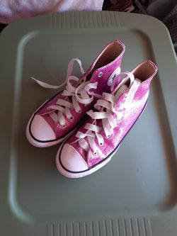 Pink Glitter Converse