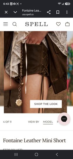 Leather short shorts outfit (revice brand)
