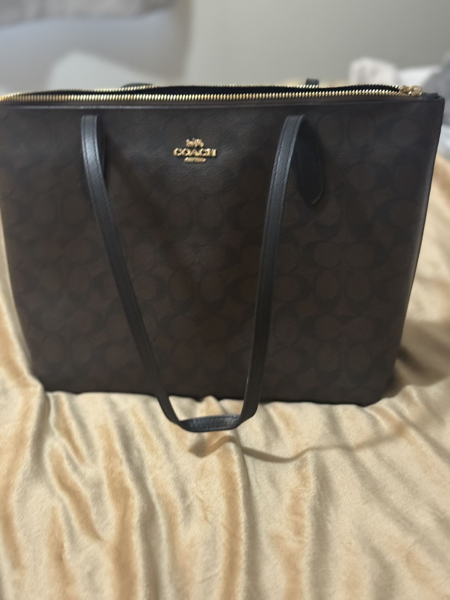 Large Brown Coach Purse