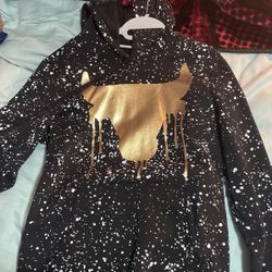 Black And Gold Hoodie