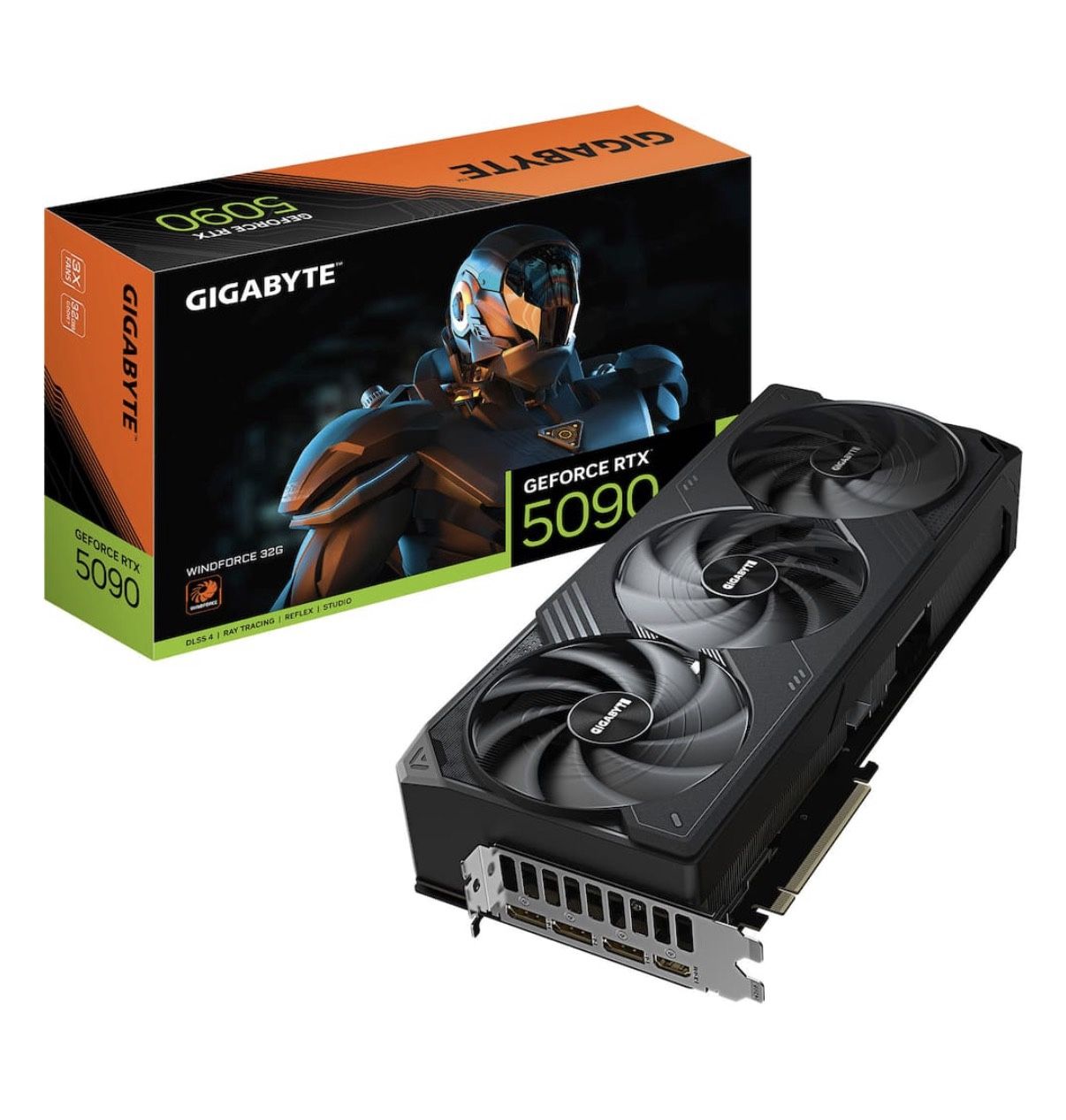 RTX 5090 WINDFORCE 32G GDDR7 PCI Express 5.0 Graphics Card - Black