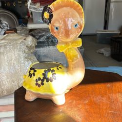 Antique Turtle Pot For Flowers