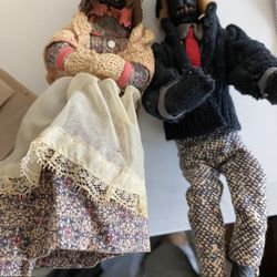 Antique Hand Made Apple Dolls