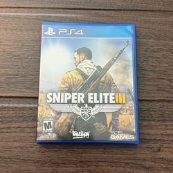 Sniper Elite 3 for PS4