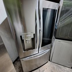 LG INSTAVIEW STAINLESS STEEL DOOR IN DOOR SMART FRENCH DOOR REFRIGERATOR 