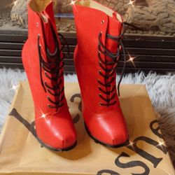 Beau+Ashe “MIRAKOL” Stiletto Heel Booties