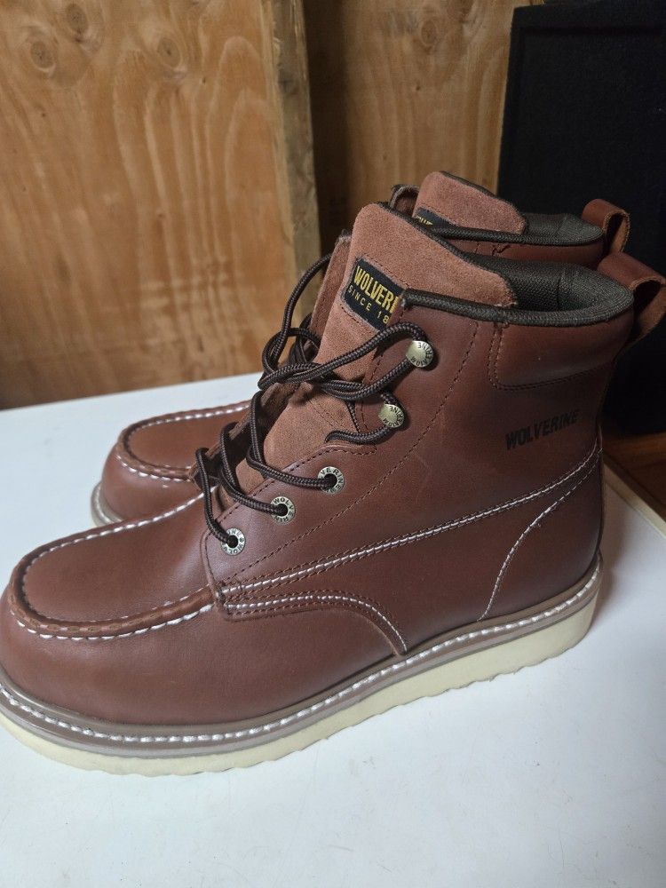Wolverine Moc Toe Work Boots