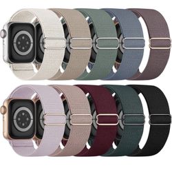 10 Pack Stretchy Bands Compatible with Apple Watch Band 42mm/38mm