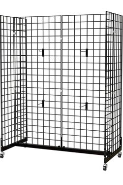 Bonnlo 5' x 2' Gondola Grid Wall Tower, Floorstanding