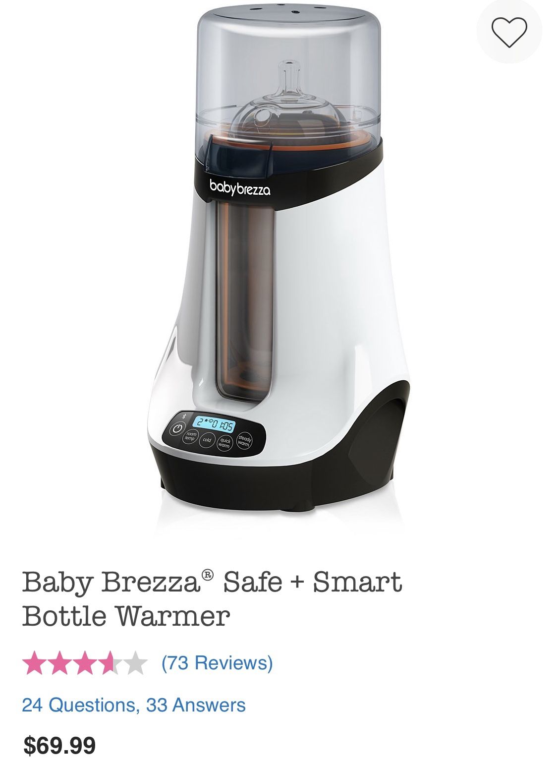 Brezza Bottle Warmer