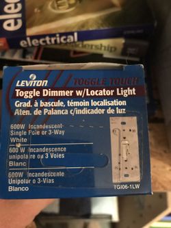 Toggle switch dimmer