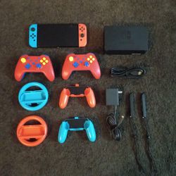 NINTENDO SWITCH OLED (MODDED) with 125 SWITCH GAMES and 512GB SD