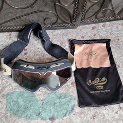 Barstow 100% Goggles Racer Motocross Moto Motorcycle Bronze Lens - Unisex One Size - With Extra Lens