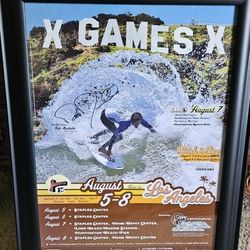 Autographed Rob Machada XGames Framed Picture