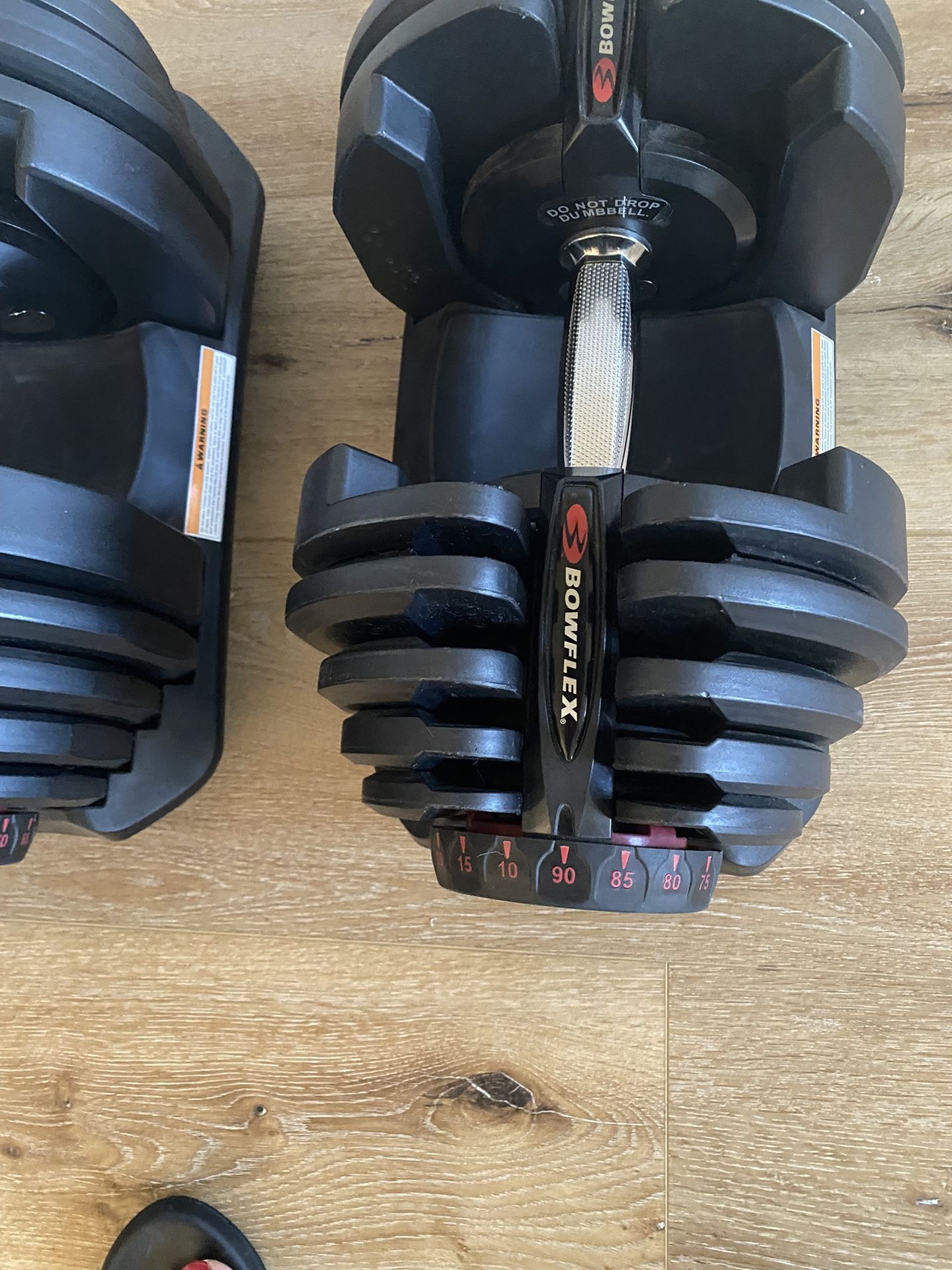 2 Sets Of 90Lb Bowflex Dumbbells