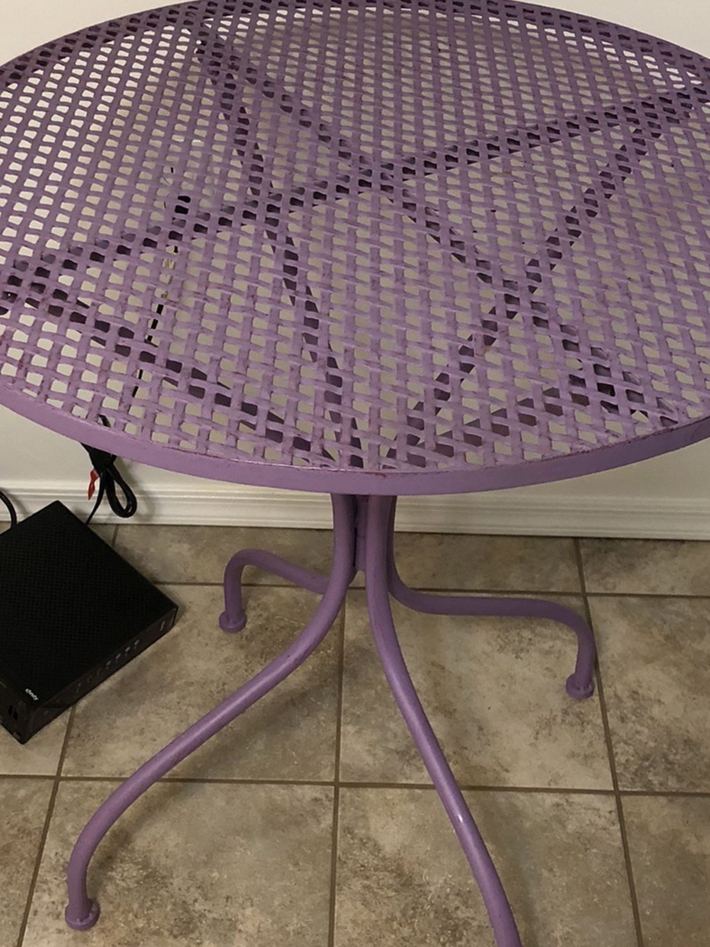 Cute Lavender Outdoor Table