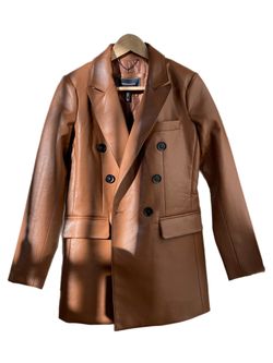 BCBGMAXAZRIA new caramel leather jacket