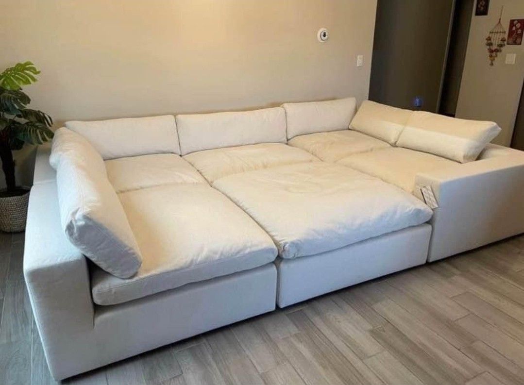 MODERN MODULAR BRAND NEW LIGHT GREY SECTIONAL SAME DAY DELIVERY