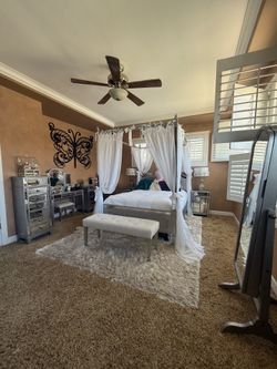 Complete Hayworth Glam Bedroom Set — 15+ Matching Pieces — Solid Wood — Local  Pick Up