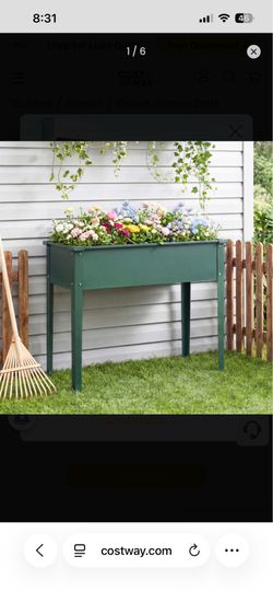 Metal Above Ground Garden Bed Planter with Legs