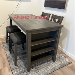 Counter height dining table set