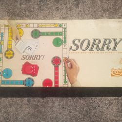 Sorry Vintage Boardgame 1964
