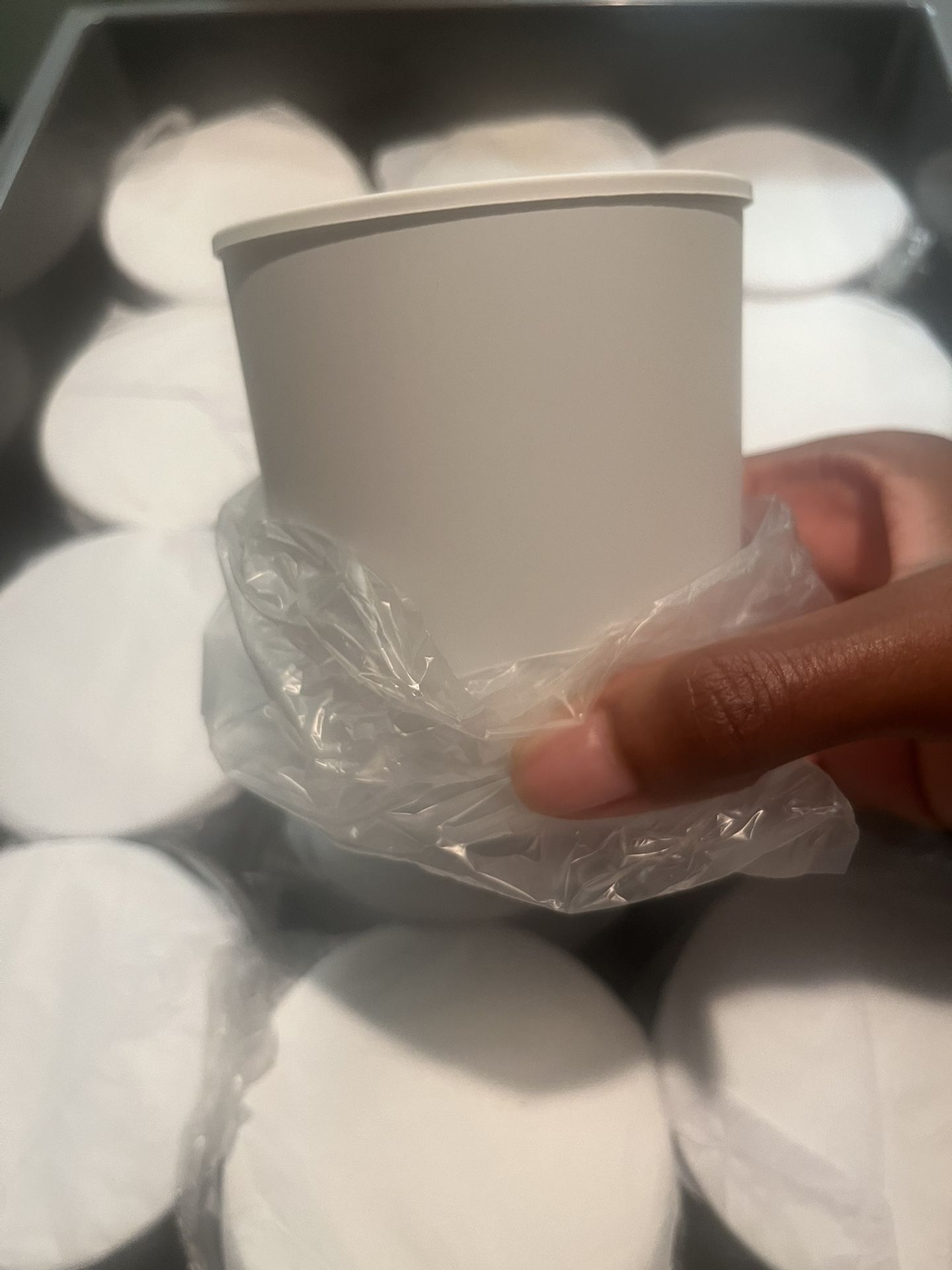 12 Empty Matte White 8oz Candle Vessels With Lids (New)