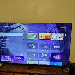 50in Tcl Roku Tv With Sony Soundbar 
