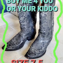 Leather Boots In Perfect Condition. 👌 Size 7.5  