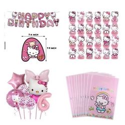 NEW Hello Kitty Birthday Party Kit Decorations Supply 