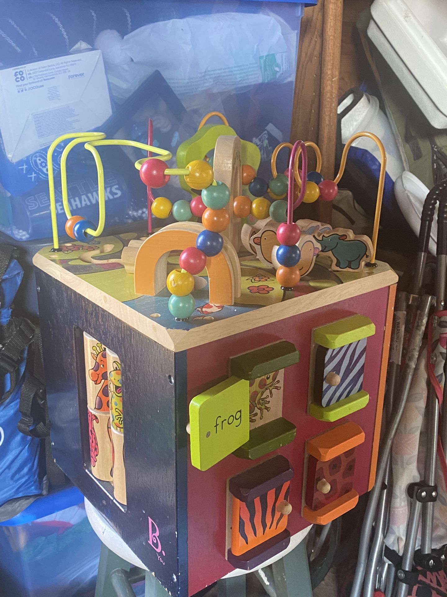 Wooden Activity Cube