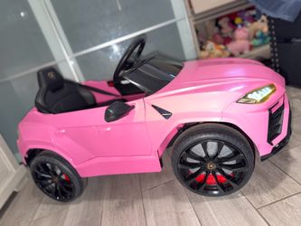 12V pink Lamborghini Urus kids car with remote