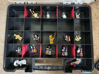 16 New Rare Custom Lego Minifigures with case