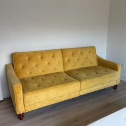 Yellow Sleeper Couch 