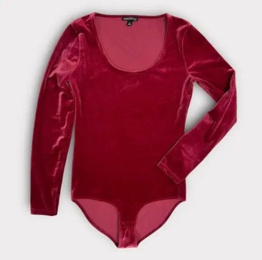 XS J. Crew Mercantile Velvet Bodysuit