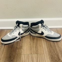 Men's Nike Court Vision Mid NN Lt Smoke Grey/Black-Sail (DN3577 002)