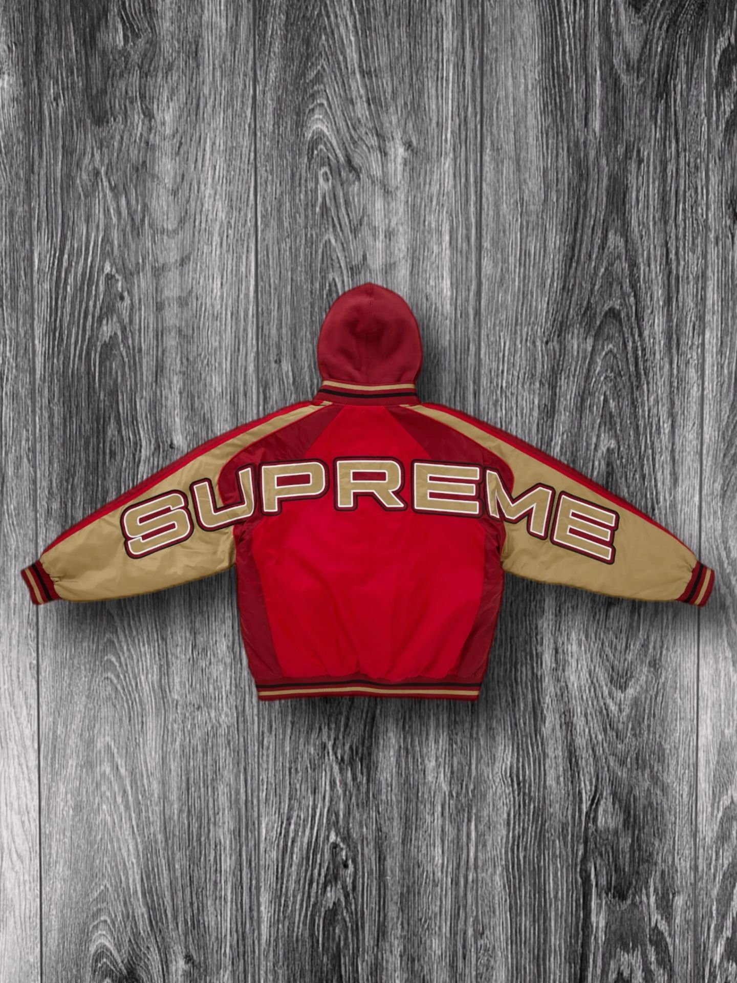 Supreme Hooded Stadium Jacket ‘Red’ New Size Large