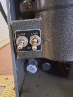 Victor screen projector, gray