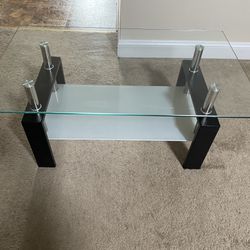 Clear Glass Coffee Table