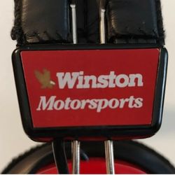 Vintage NASCAR Winston Cup Motorsports AM/FM Radio*Red Headphones*WORKS PERFECT!