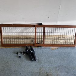 Dog Fence For Home Wooden Adjustable 