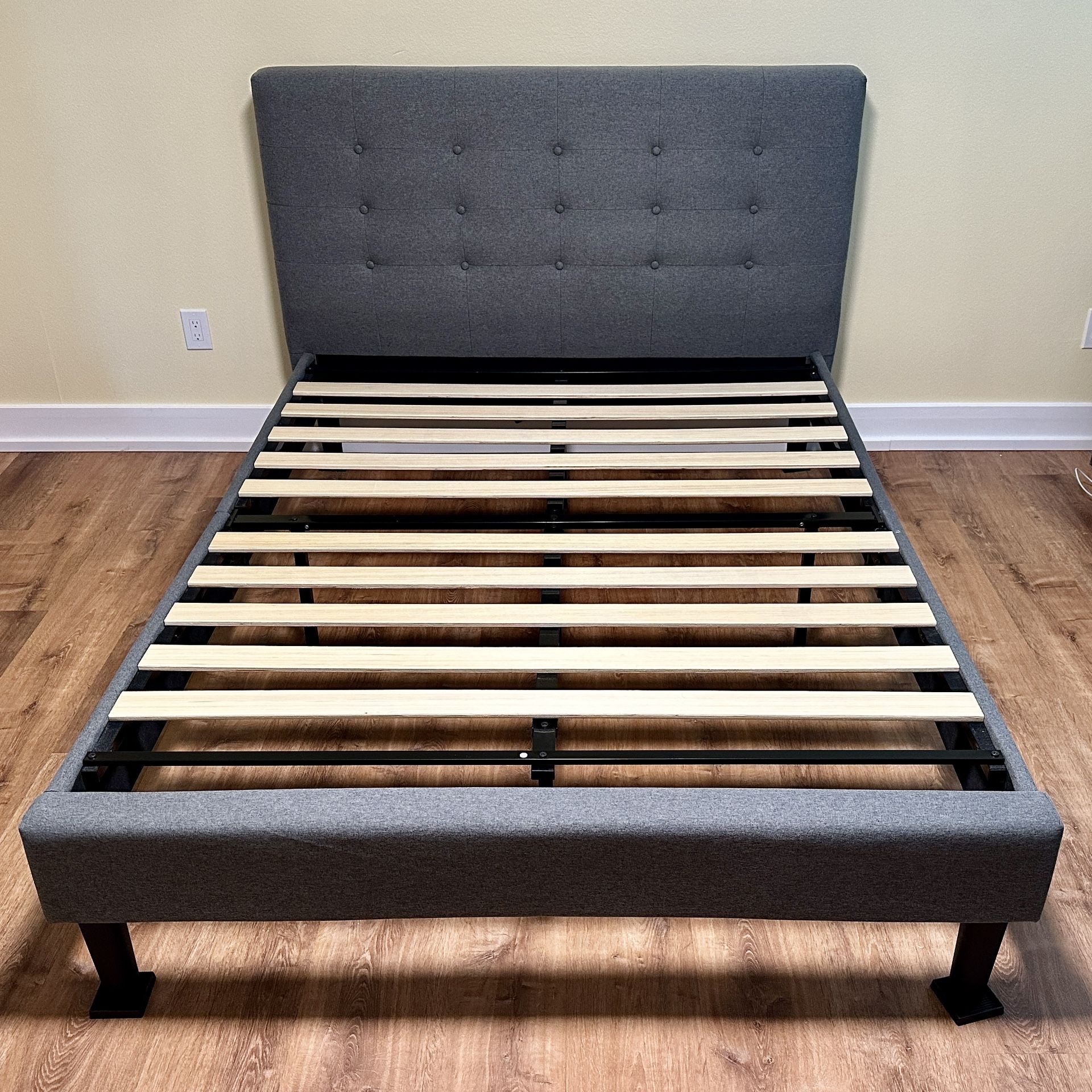 Queen Bed Frame - Gray