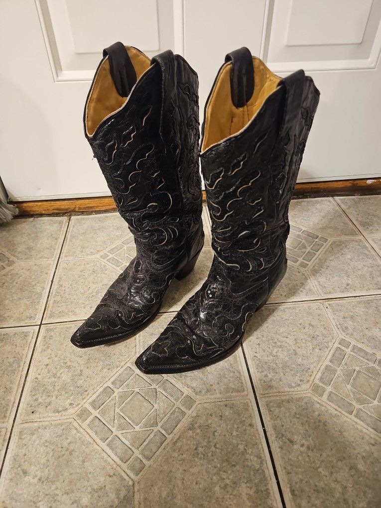 Gorgeous Corral Sequined Boots