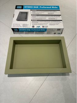 LATICRETE HYDRO BAN Preformed Niche 12 in x 20 in Waterproof Green