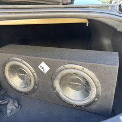 Two Subs Rockford Fosgate Speakers (10”)