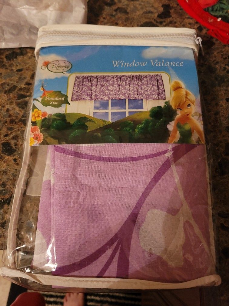 Girls Tinkerbell Curtains Valance New In Package