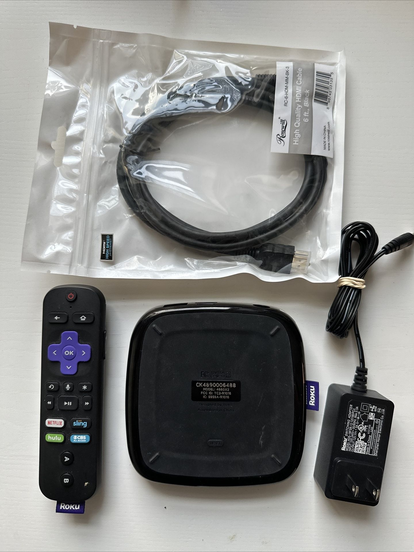 Roku Ultra 4660 4K HD Digital Black Media Streamer - 4660X2 + Free HDMI Cable