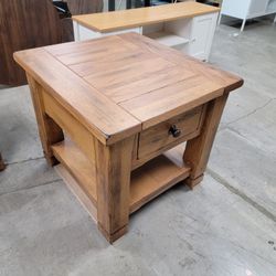 Wooden End Table, $169